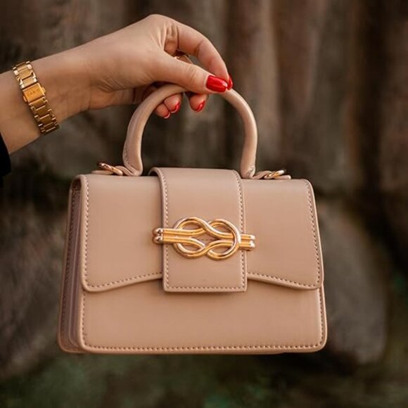 Neiman Marcus Milan Chiva Small Bow  Pink Top Handle Purse